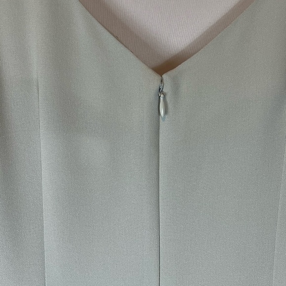 Daymor Couture Beaded-Breast Sleeveless Floor-Length Dress, Blue-Gray |8 - Picture 12 of 16